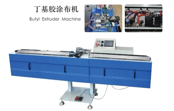 Chine Chaîne de production en verre isolante de haute performance machine butylique d'extrudeuse résistante fournisseur